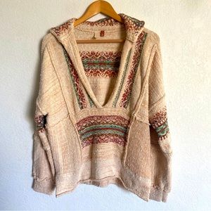 Anthropologie Pilco coastal pullover knit Sweater SZ MEDIUM